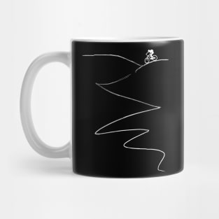 mountain bike mountain biker mtb cycling bicycle cyclist gift Mug